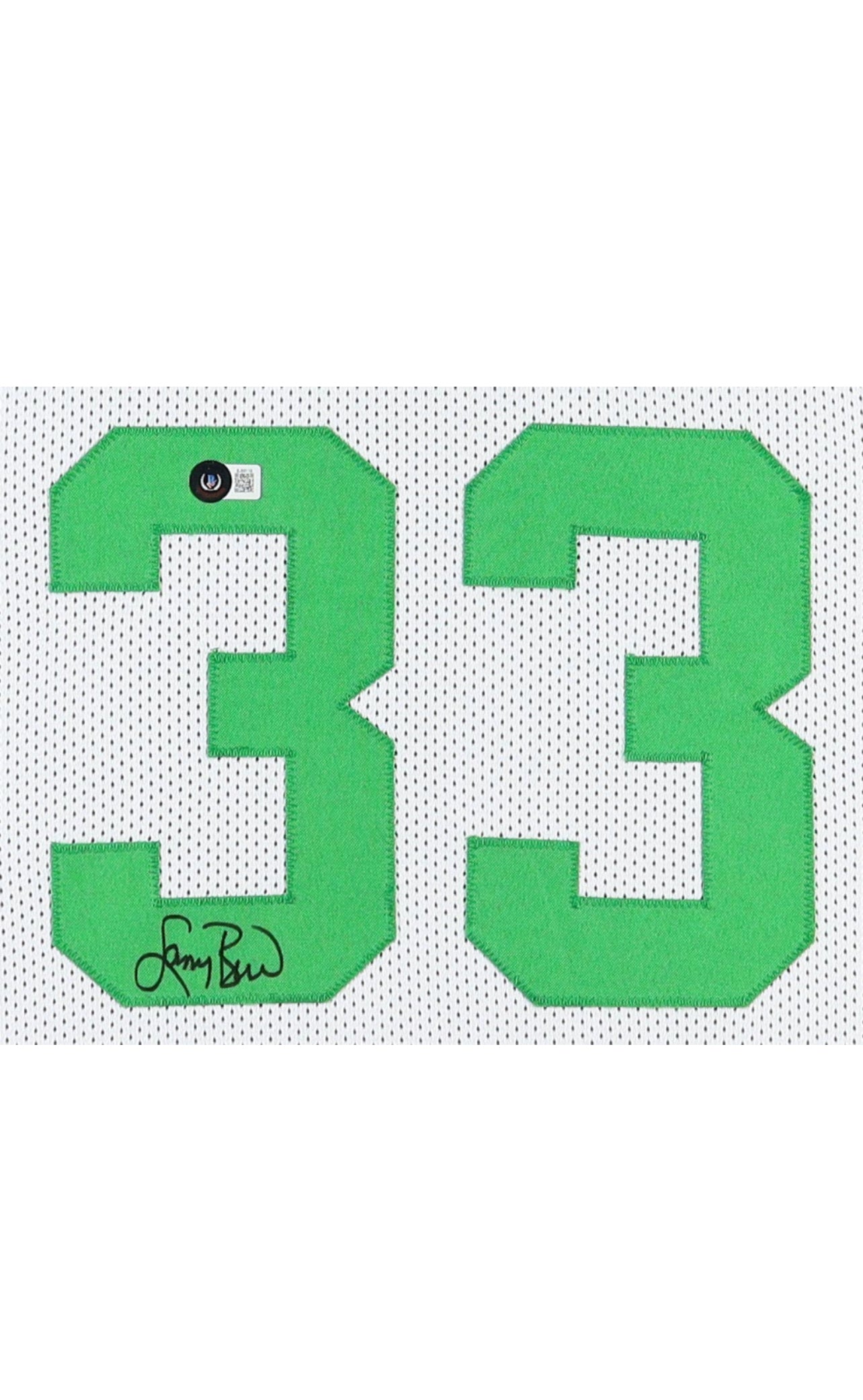 Larry Bird Signed Custom Framed Jersey Display (JSA)