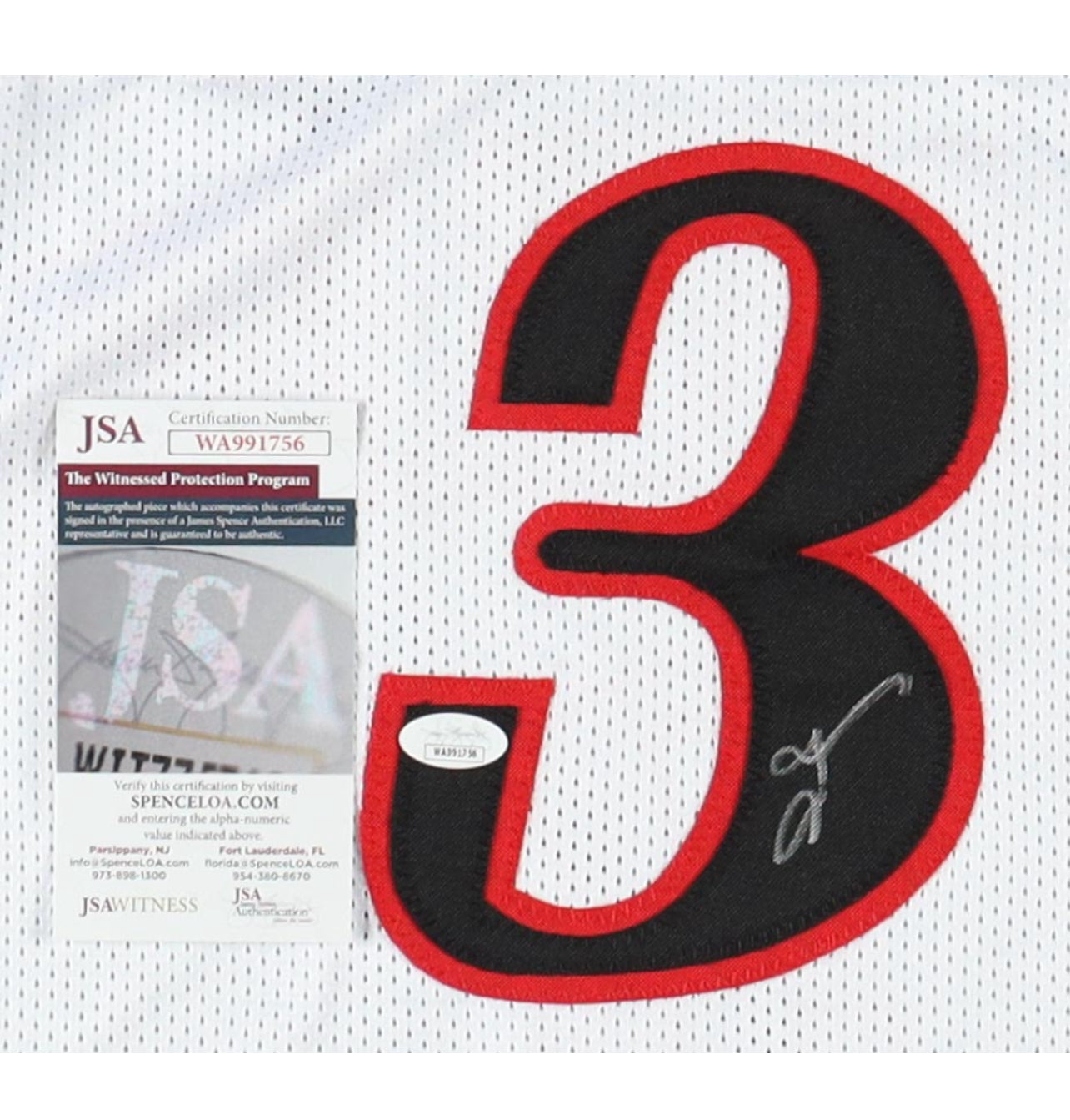 Allen Iverson Signed Jersey (JSA)