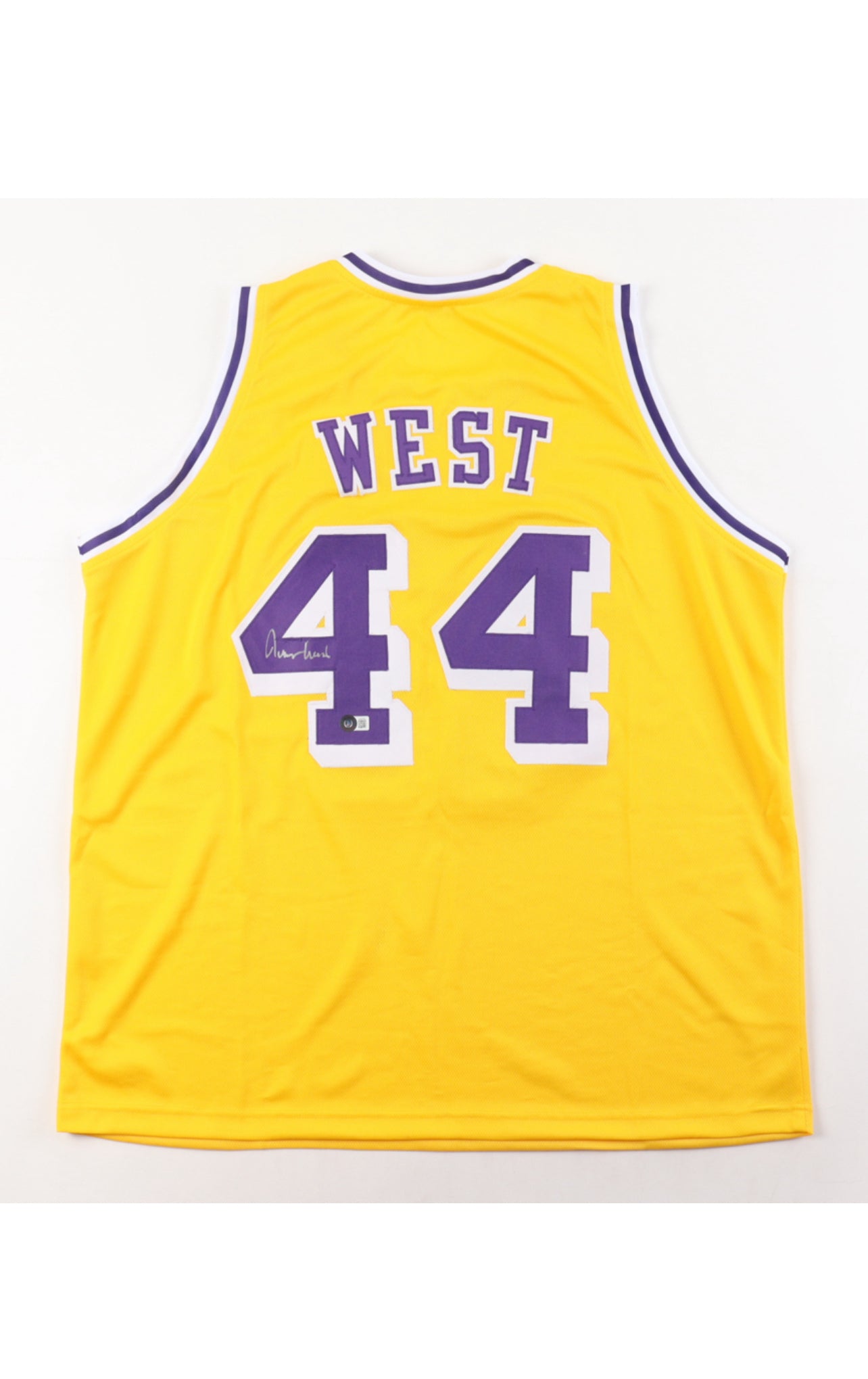 Jerry West Signed Jersey (Beckett)