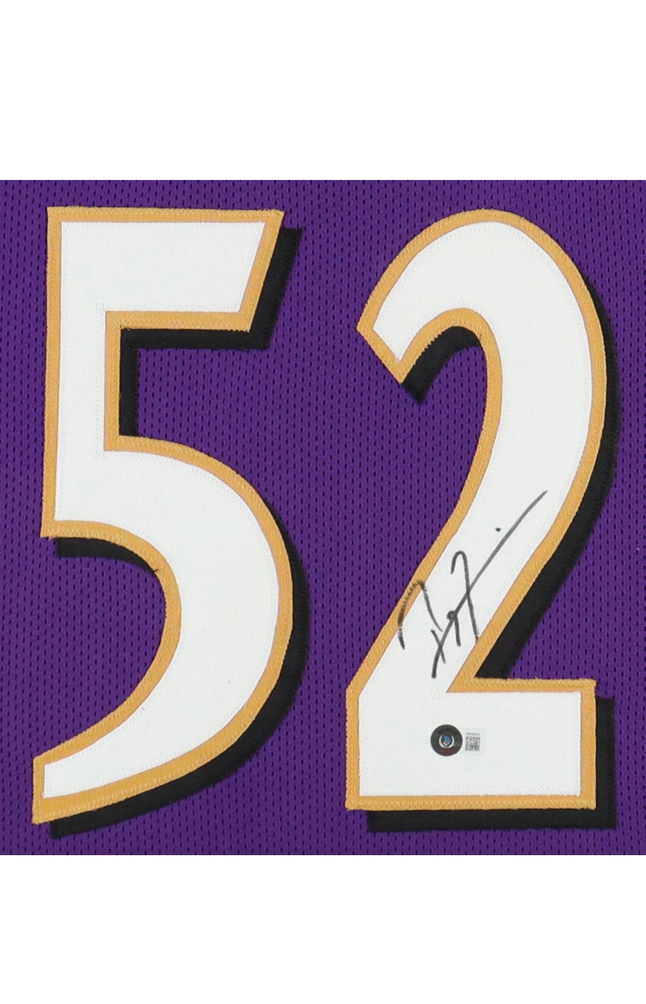 Ray Lewis Signed Custom Framed Jersey Display (Beckett)