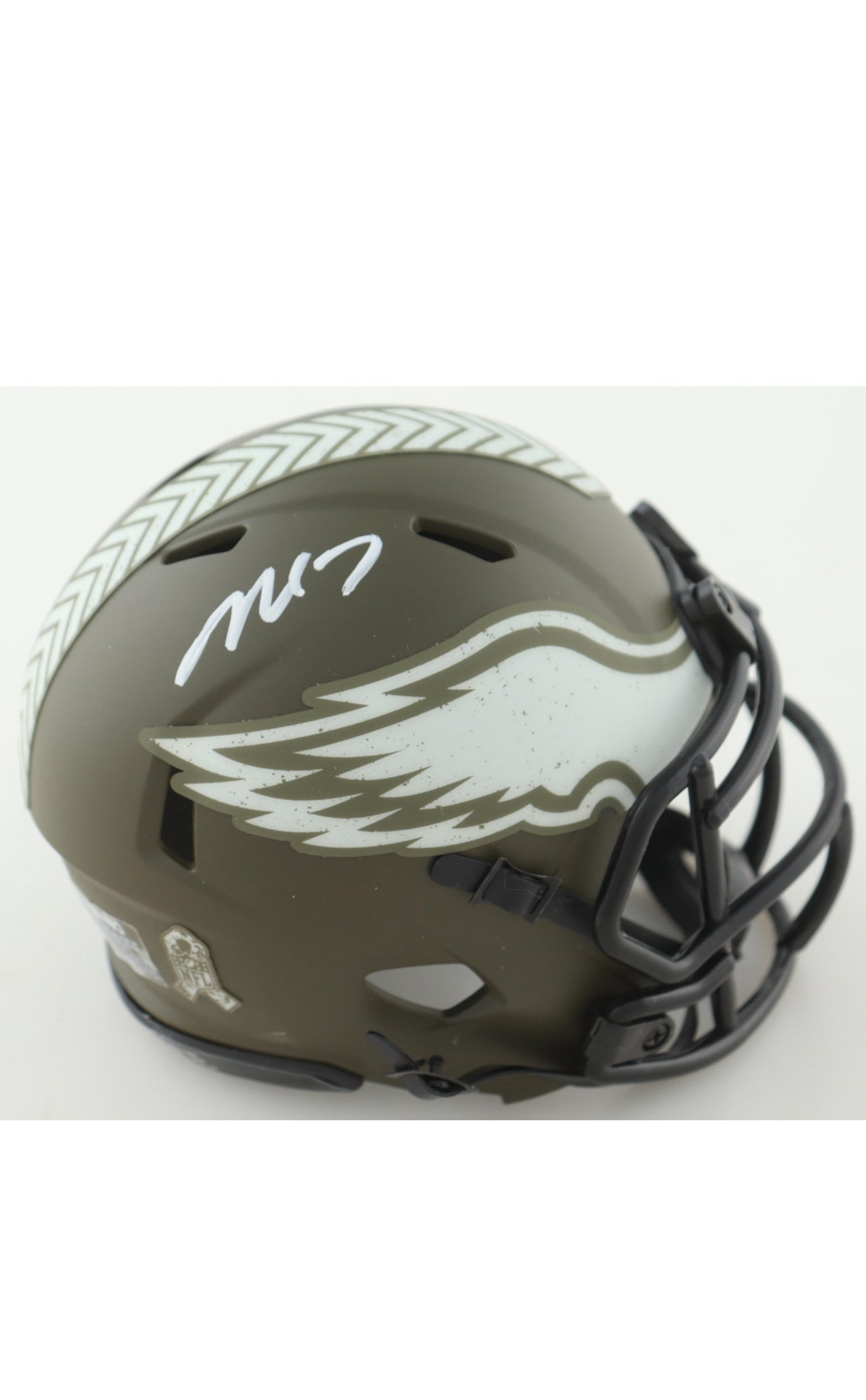 Michael Vick Signed Eagles Salute to Service Alternate Speed Mini Helmet (PSA)