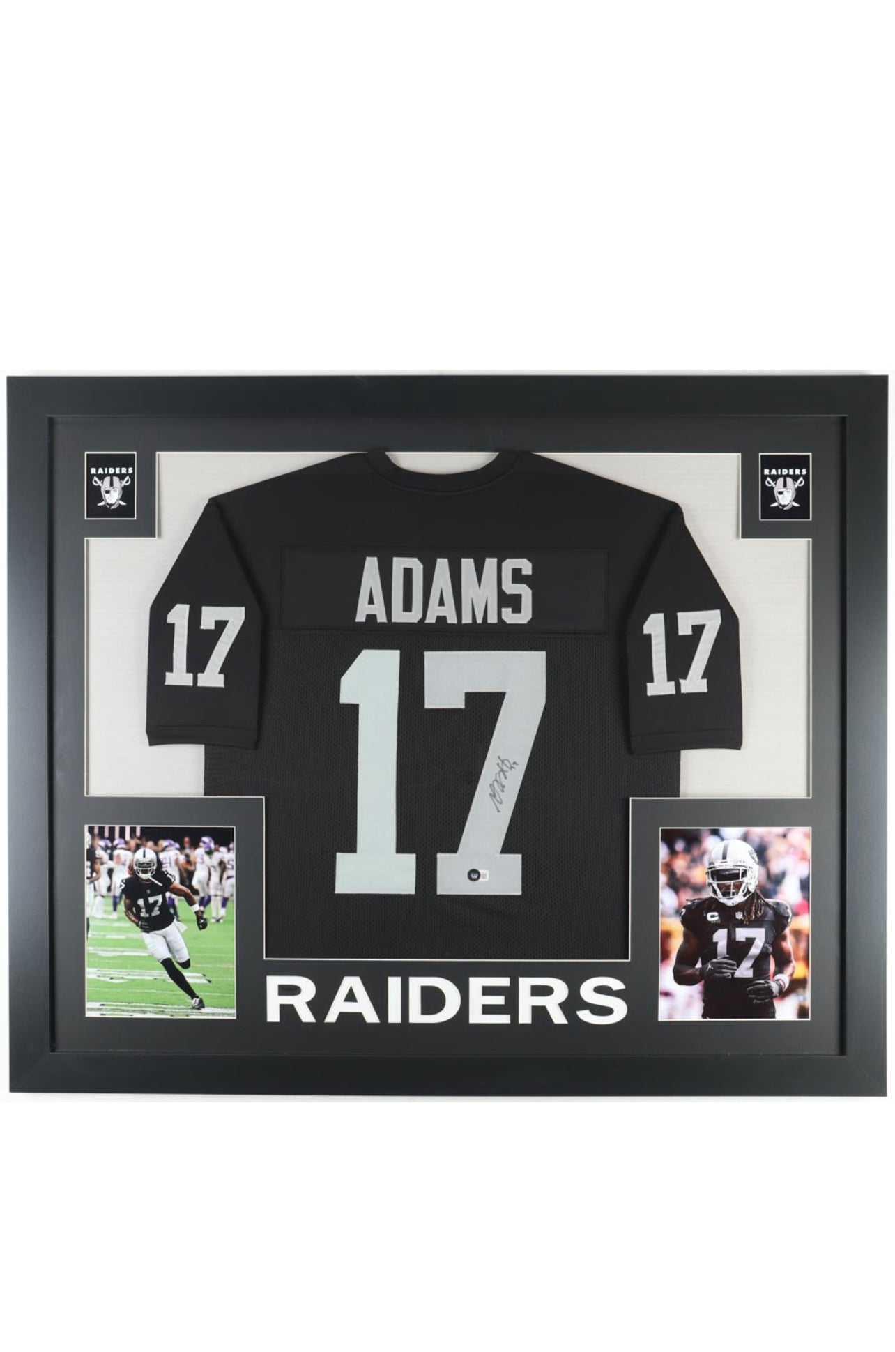 Davante Adams Signed Custom Framed Jersey Display (Beckett)