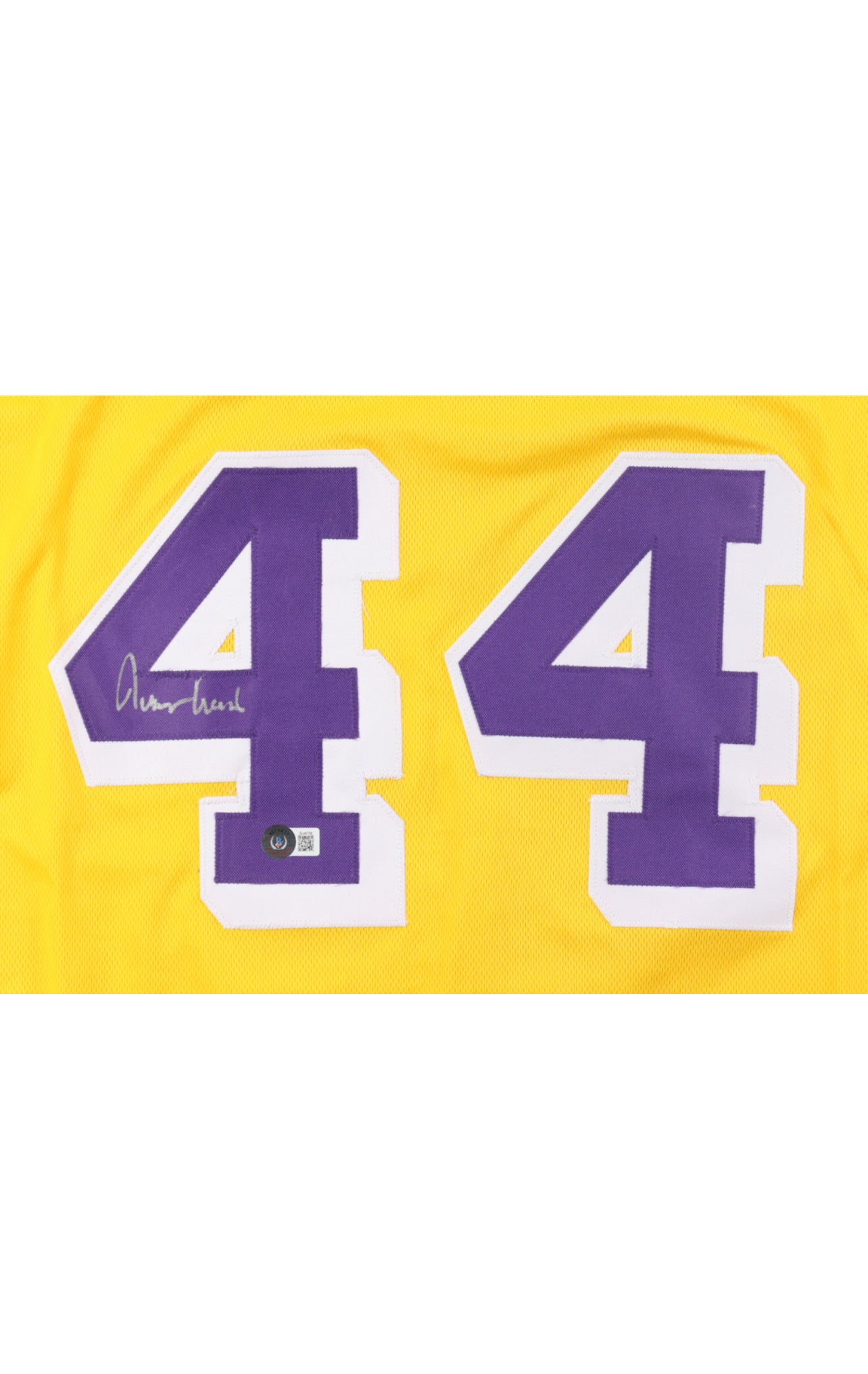 Jerry West Signed Jersey (Beckett)